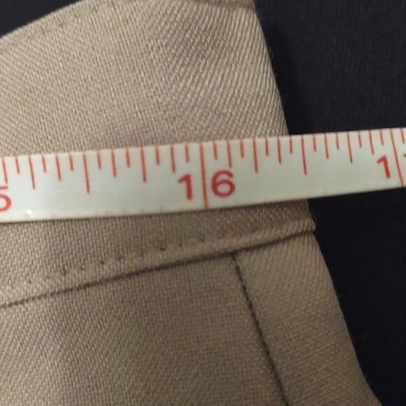 New Harve Benard Women's size 14‎ 2 way stretch khaki dress pants trousers - Picture 7 of 8